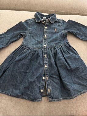 Ralph Lauren Blue Denim Shirt Dress